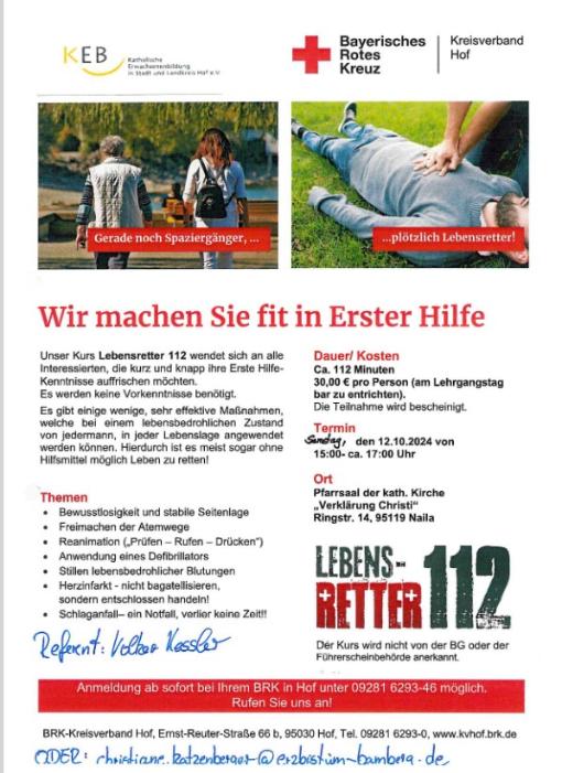 ErsteHilfe Kurs