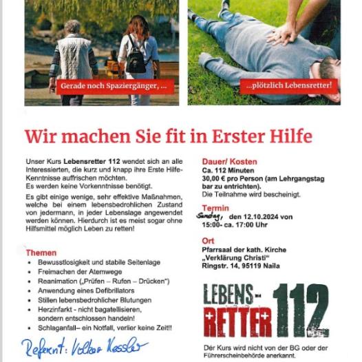 ErsteHilfe Kurs